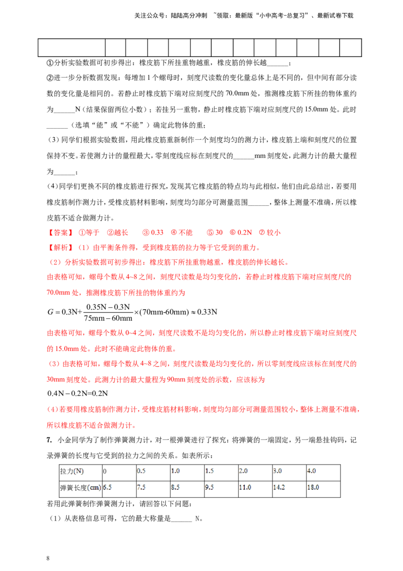 专题68力学冷门创新实验&nbsp;（解析版）_02中考总复习（2026版更新中）_04-物理-中考总复习_2024年中考复习资料_二轮复习