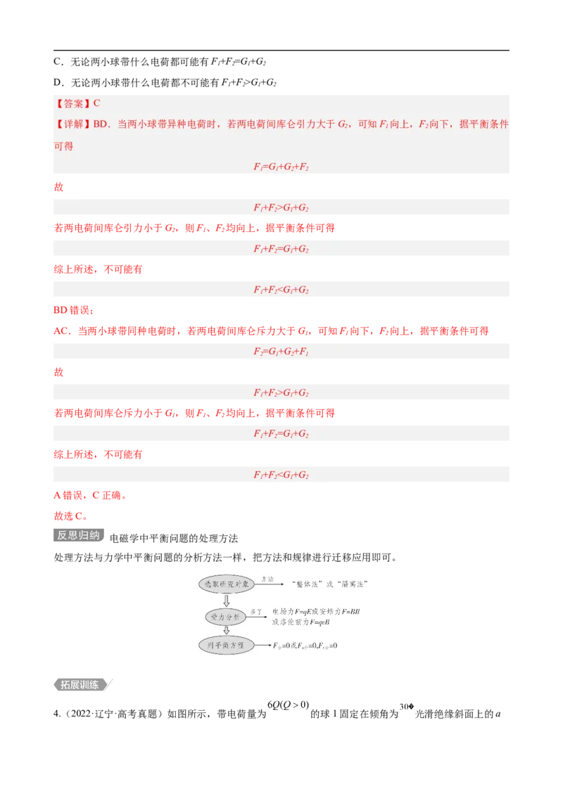 专题01力与物体的平衡讲（解析版）_4.2025物理总复习_赠品通用版（老高考）复习资料_二轮复习_高频考点解密2023年高考物理二轮复习讲义+分层训练（全国通用）