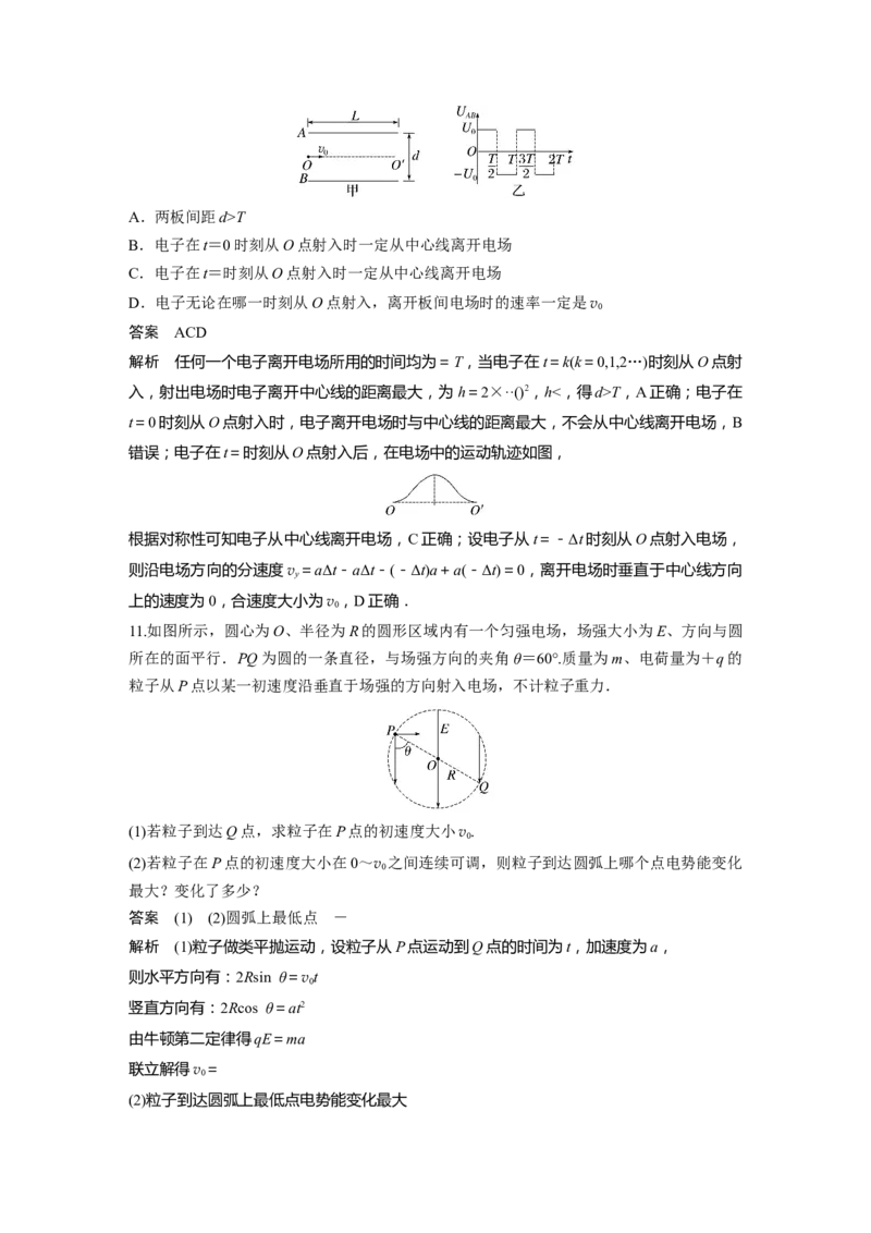 2023年高考物理一轮复习(全国版)第8章第4讲　带电粒子在电场中的偏转_4.2025物理总复习_赠品通用版（老高考）复习资料_一轮复习_2023年高考物理一轮复习讲义+课件（全国版）