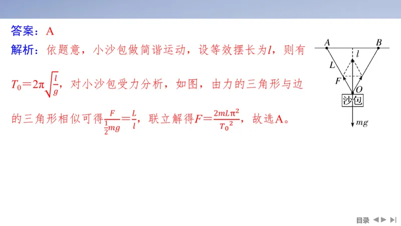 2025版高考物理二轮复习配套课件第一部分专题五振动与波光第12讲振动与波_4.2025物理总复习_2025年新高考资料_二轮复习_2025高考物理二轮复习配套课件
