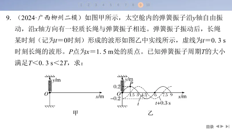 2025版高考物理二轮复习配套课件第一部分专题五振动与波光第12讲振动与波_4.2025物理总复习_2025年新高考资料_二轮复习_2025高考物理二轮复习配套课件