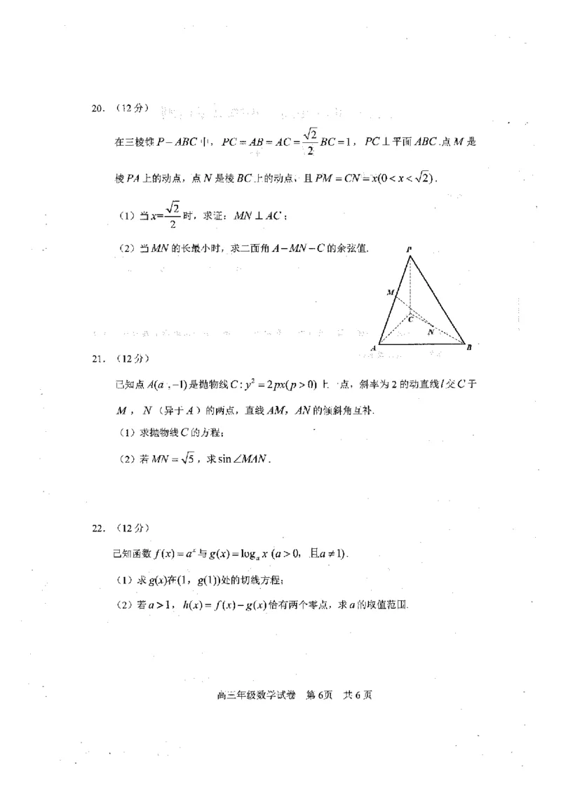 2023届武昌区元调数学试卷_2.2025数学总复习_2023年新高考资料_3数学高考模拟题_新高考_湖北省武汉市武昌区2023届高三元月调考卷数学_湖北省武汉市武昌区2023届高三元月调考卷数学