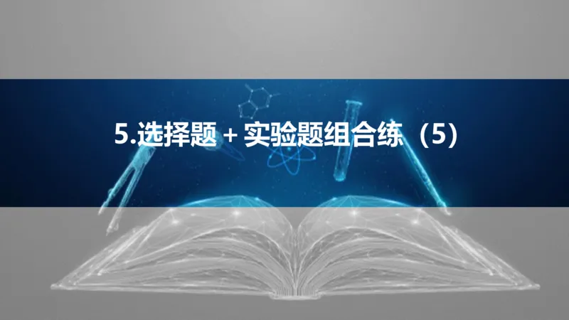 2025版高考物理二轮复习配套课件第三部分高考题型组合练5.选择题＋实验题组合练（5）_4.2025物理总复习_2025年新高考资料_二轮复习_2025高考物理二轮复习配套课件