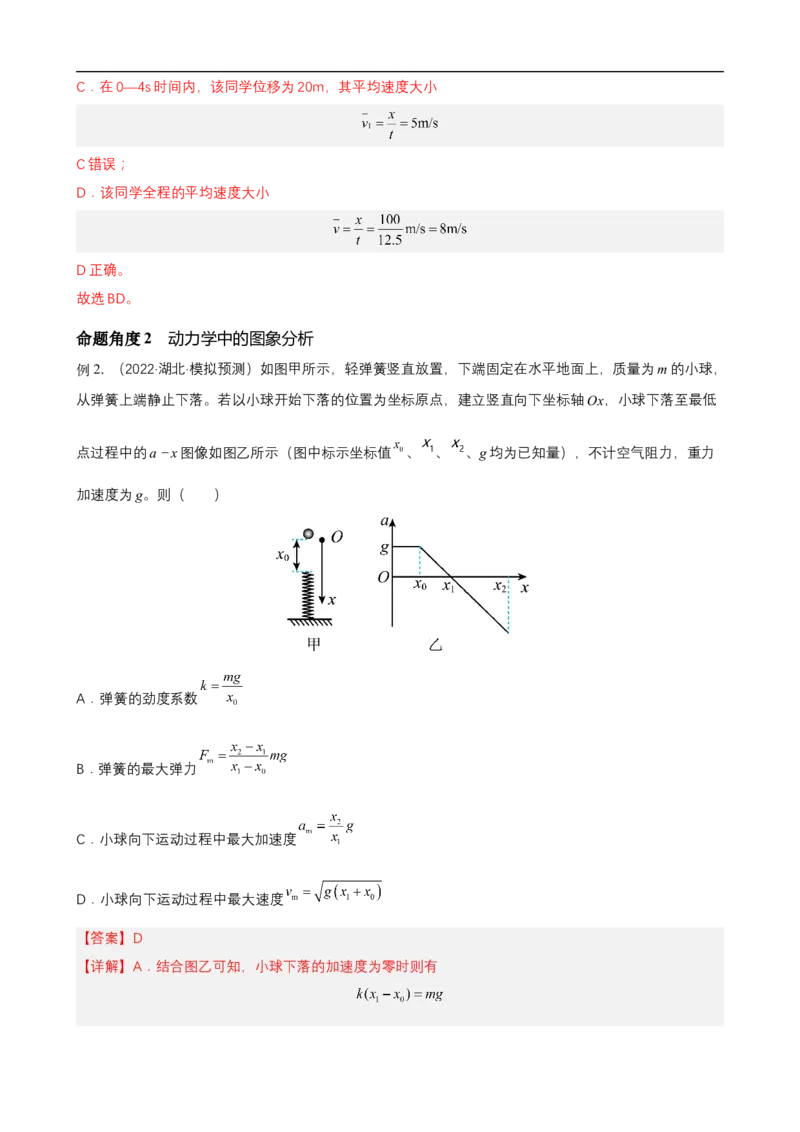专题10力学与电磁学中的图像问题讲（解析版）_4.2025物理总复习_赠品通用版（老高考）复习资料_二轮复习_高频考点解密2023年高考物理二轮复习讲义+分层训练（全国通用）