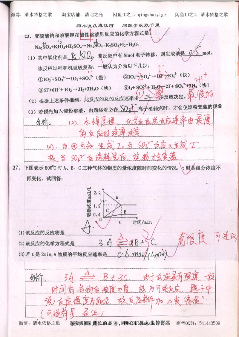 2.衡水中学高考积累与改错_高一化学（第2本）_101页_高中衡水学霸笔记_高中全部赠品_错题集高中九科_化学积累与改错