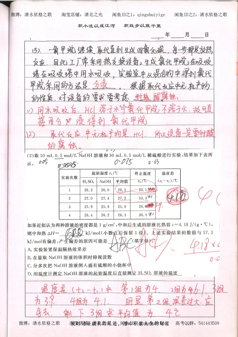 2.衡水中学高考积累与改错_高一化学（第2本）_101页_高中衡水学霸笔记_高中全部赠品_错题集高中九科_化学积累与改错