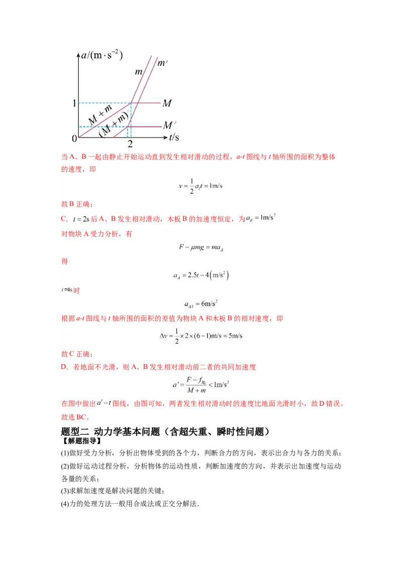 专题03牛顿运动定律的综合应用（解析版）_4.2025物理总复习_2024年新高考资料_2.2024二轮复习_2024年高考物理二轮热点题型归纳与变式演练（新高考通用）