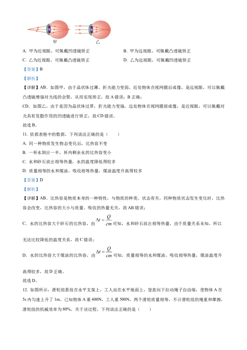 精品解析：北京市通州区2022-2023学年八年级下学期期末考试物理试题（解析版）(1)_北京初中期末题_C605-京七八九_B京物理八九_物理_八年级下学期物理_2022-2023