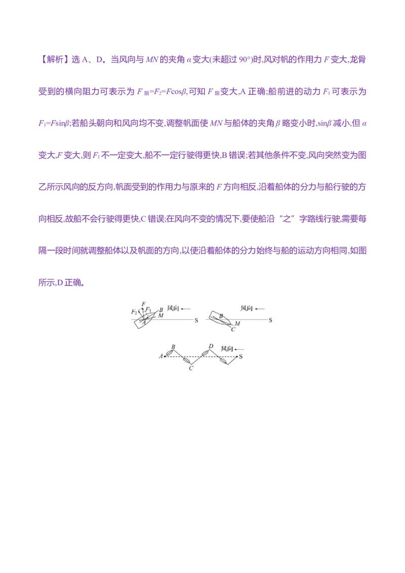 七：力的合成与分解（含解析）_4.2025物理总复习_2025年新高考资料_专项复习_2025新高考物理核心素养测评（含解析）（完结）