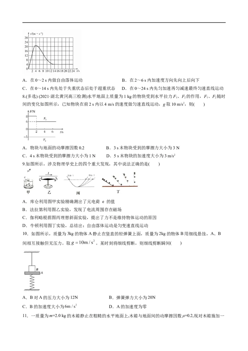 专题02：直线运动综合规律（原卷版）_4.2025物理总复习_赠品通用版（老高考）复习资料_二轮复习_2023年高考物理毕业班二轮热点题型归纳与变式演练（全国通用）
