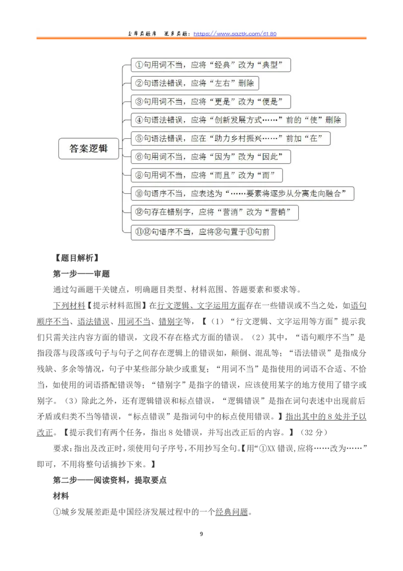 2023年8月全国事业单位联考B类《综合应用能力》题及参考答案_26事业职测+综合_闲鱼2026事业单位职测+综合_2.综应或写作等_02历年真题合集（15-25年）_B类综合应用能力15-25
