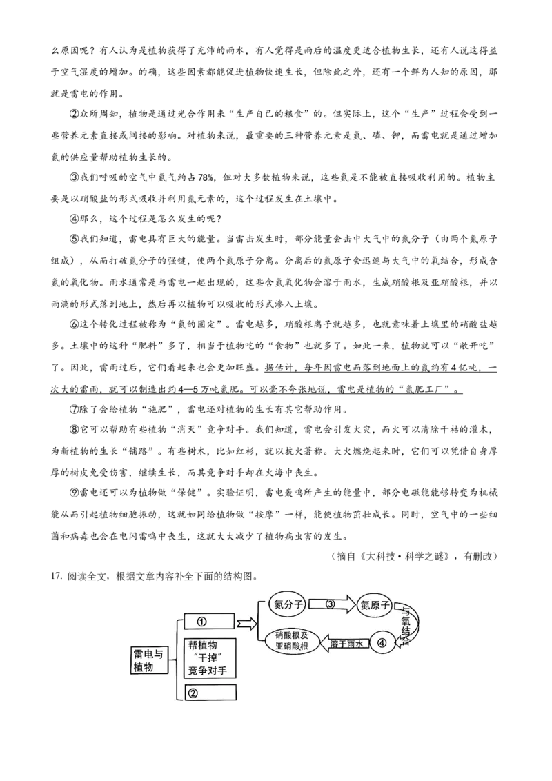 精品解析：北京房山区2022-2023学年八年级下学期期中语文试题（原卷版）(1)_北京初中期末题_C605-京七八九_B语文七八九_北京语文八下_2022-2023