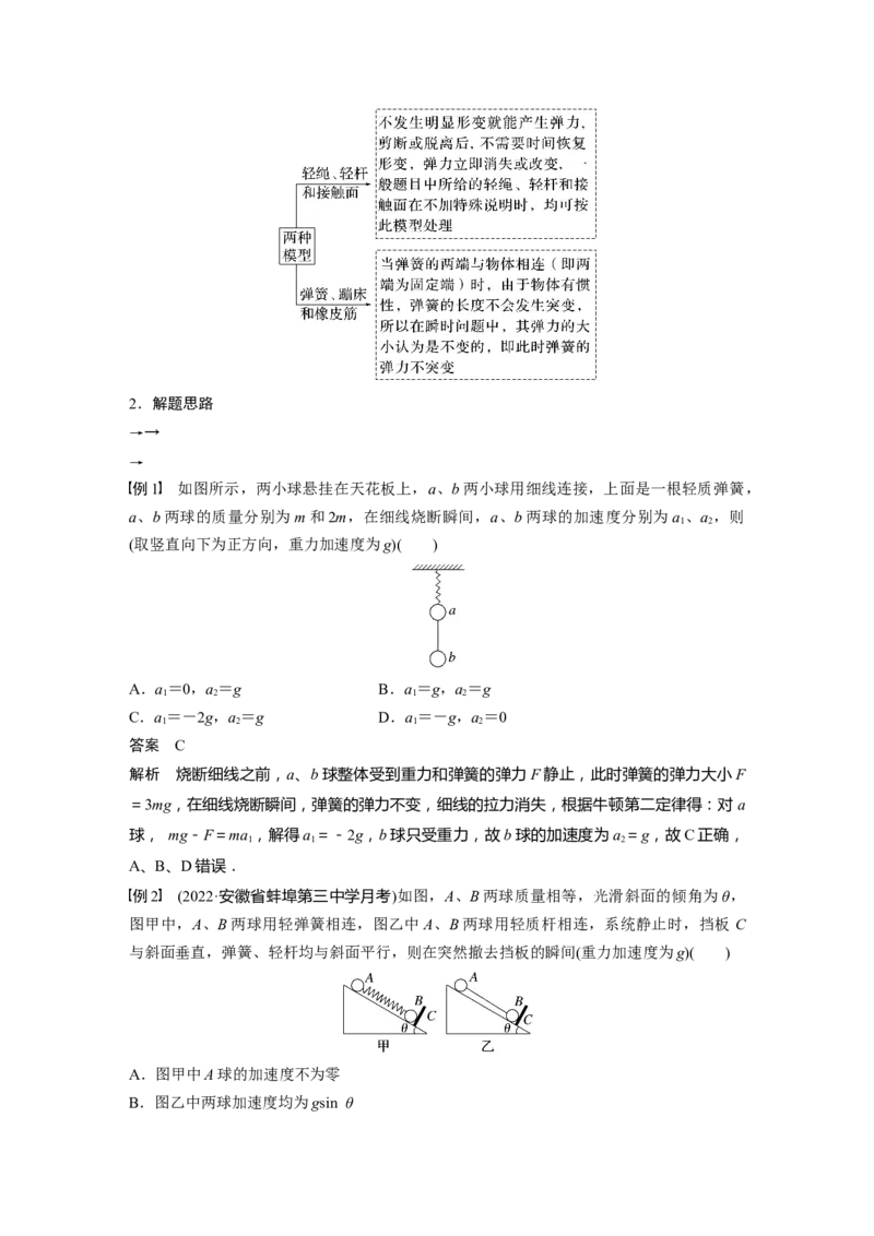 2023年高考物理一轮复习(全国版)第3章第2讲　牛顿第2定律的基本应用_4.2025物理总复习_赠品通用版（老高考）复习资料_一轮复习_2023年高考物理一轮复习讲义+课件（全国版）