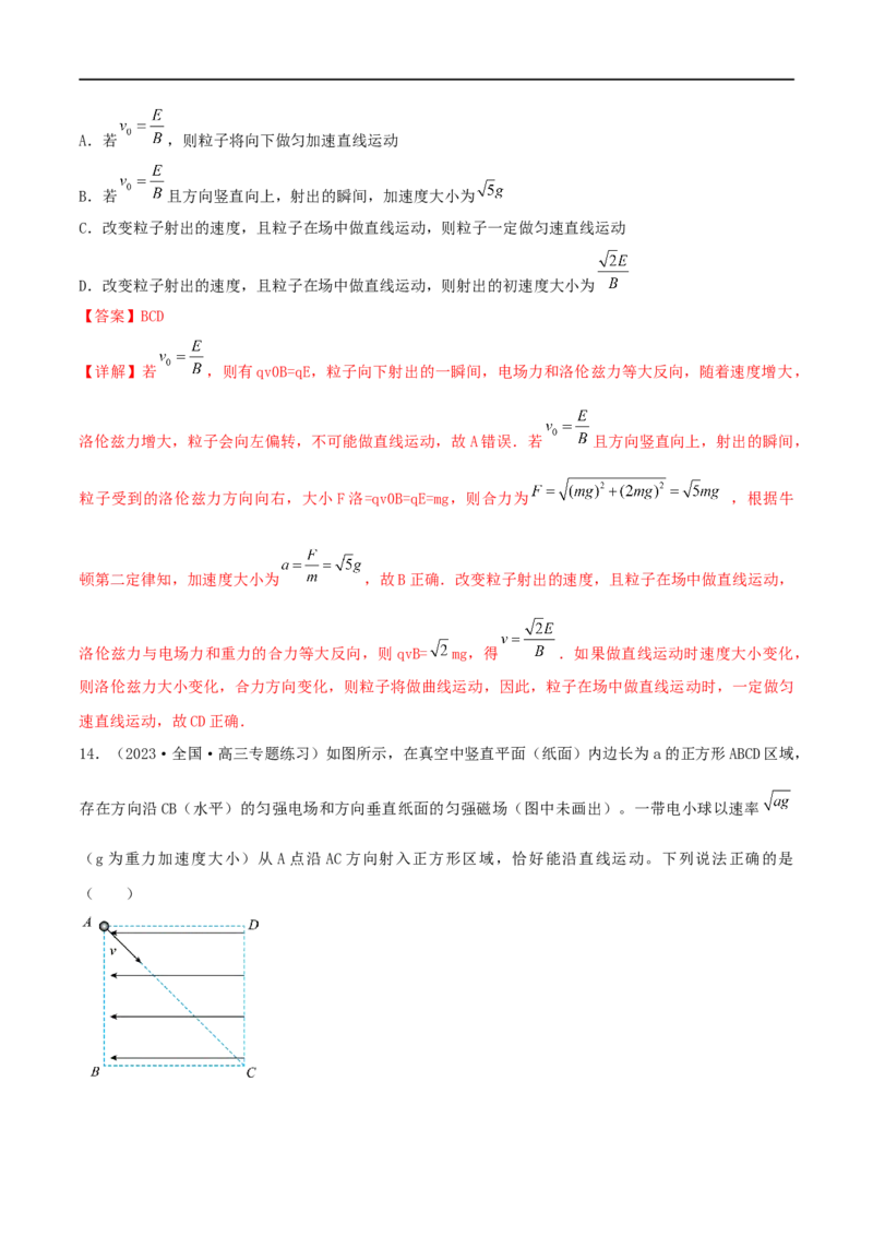 10讲带电粒子在磁场中的运动专题强化解析版_4.2025物理总复习_2023年新高复习资料_二轮复习_2023届高三物理二轮复习精讲精练（新高考）