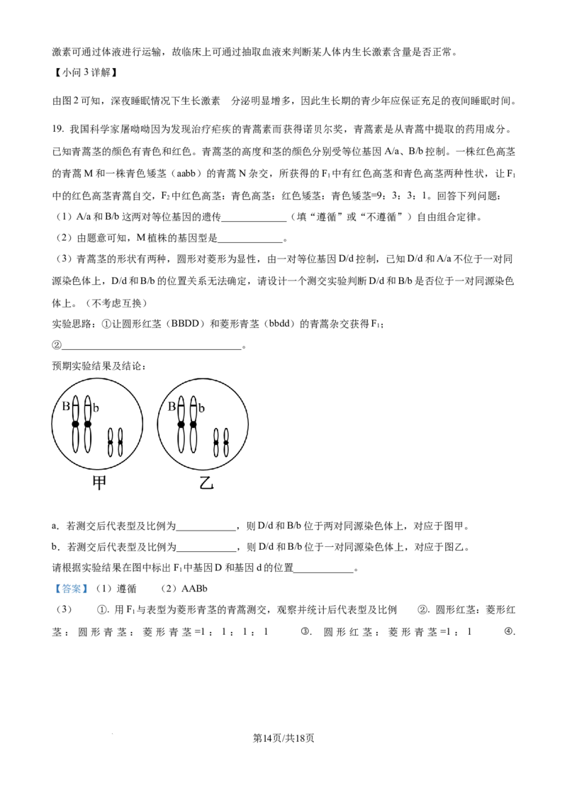 精品解析：甘肃省白银市靖远县第一中学2024-2025学年高三上学期9月月考生物试题（解析版）_A1502026各地模拟卷（超值！）_9月_2409242025高考模拟金典卷25新高考JD&middot;Y