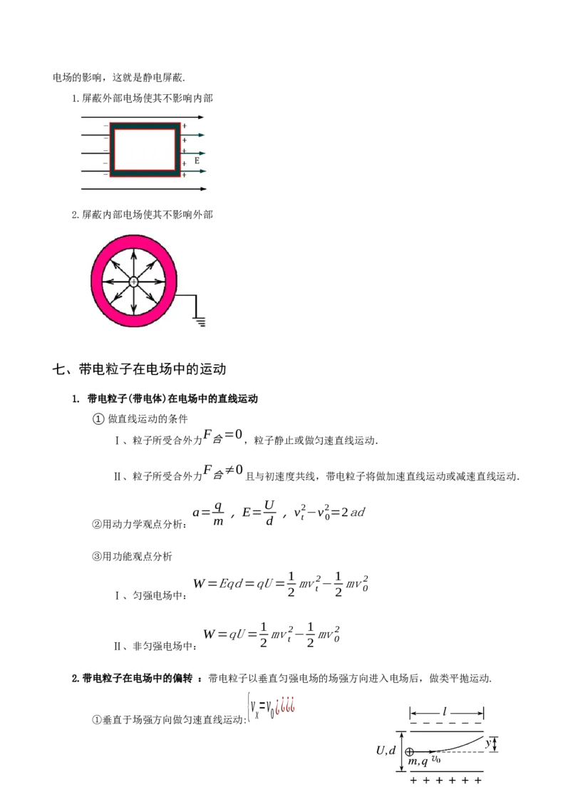 专题08静电场-口袋书2023年高考物理必背知识手册_36680325(1)_4.2025物理总复习_2023年新高复习资料_备战2023年高考物理抢分秘籍（新高考专用）