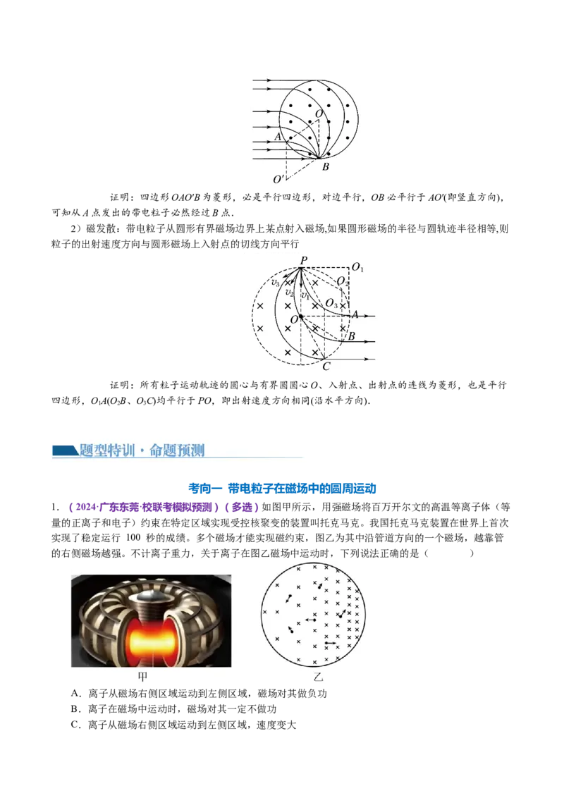 专题10磁场带电粒子在磁场中的运动（讲义）（解析版）_4.2025物理总复习_2024年新高考资料_2.2024二轮复习_2024年高考物理二轮复习讲练测（新教材新高考）