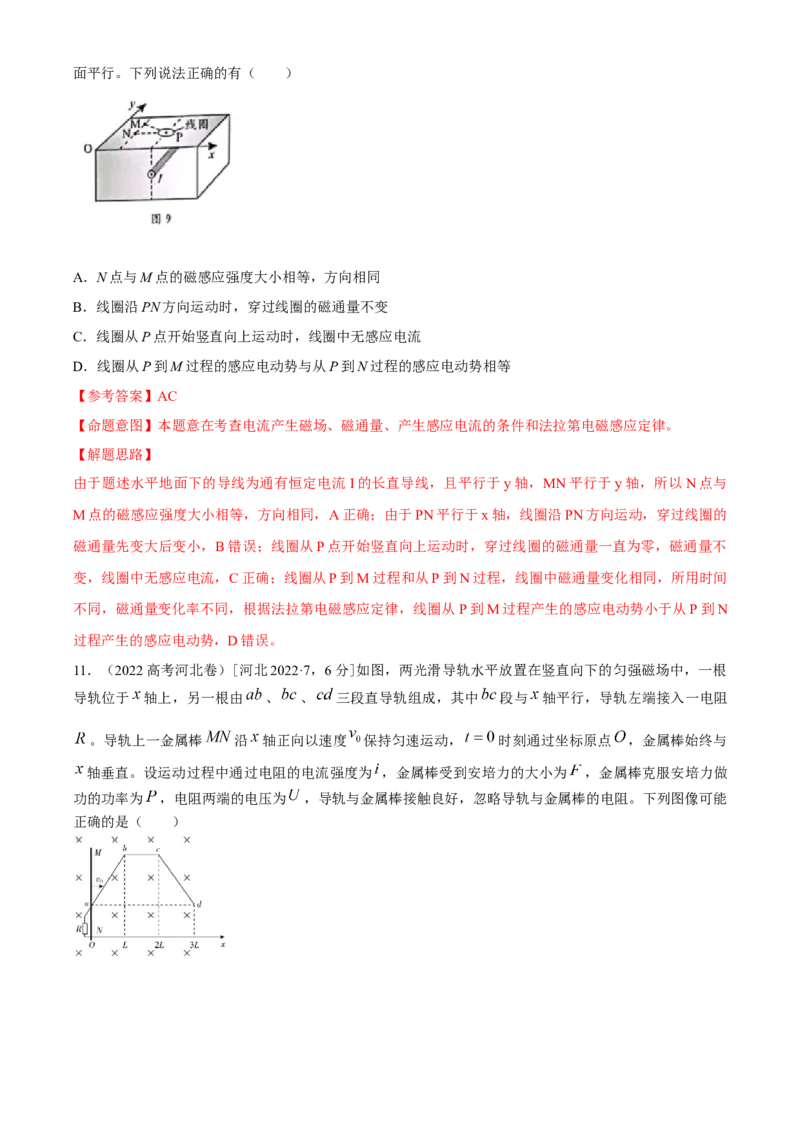专题11.电磁感应（解析版）--2023高考二轮复习_4.2025物理总复习_2023年新高复习资料_二轮复习_2023年高考物理二轮复习二十五专题精练287608825_专题11电磁感应
