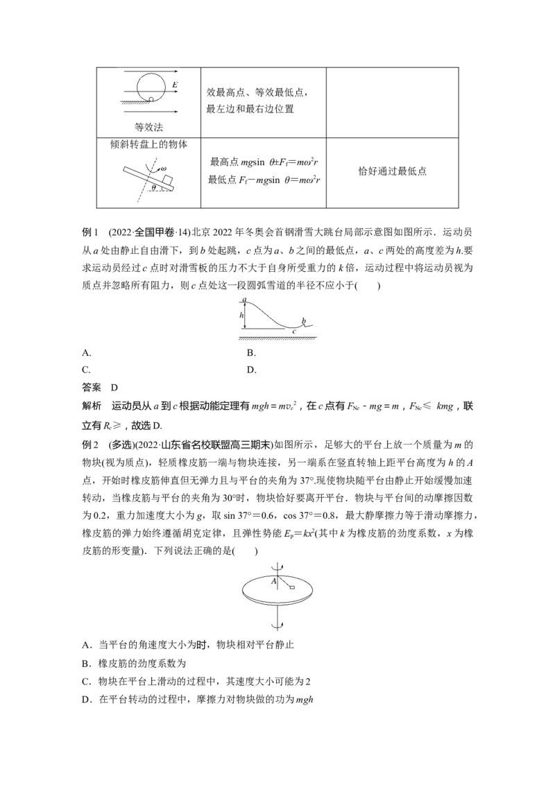 2023年高考物理二轮复习（新高考版）第1部分专题1第4讲　圆周运动　天体的运动_4.2025物理总复习_2023年新高复习资料_二轮复习_2023年高考物理二轮复习讲义+课件（新高考版）