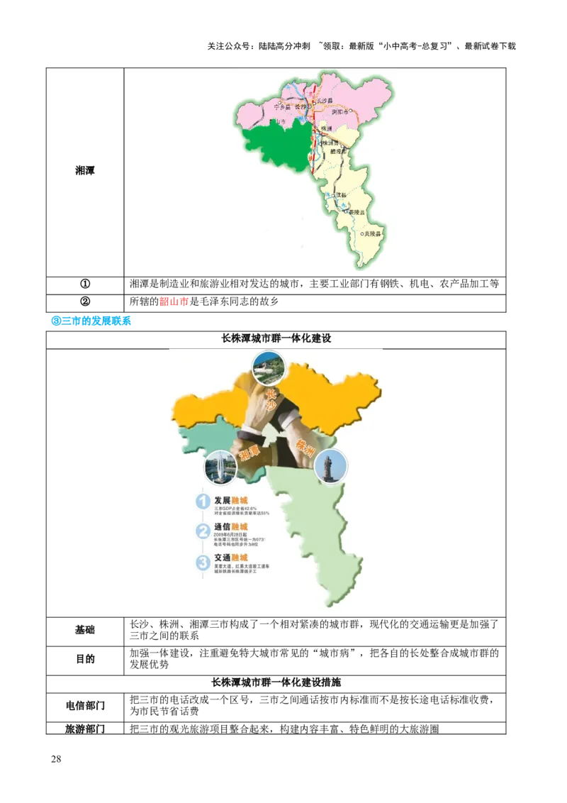 专题24南方地区（讲义）（解析版）_02中考总复习（2026版更新中）_09-地理-中考总复习_2024年中考复习资料_一轮复习_❤2024年中考地理一轮复习讲练测（全国通用）_配套讲义