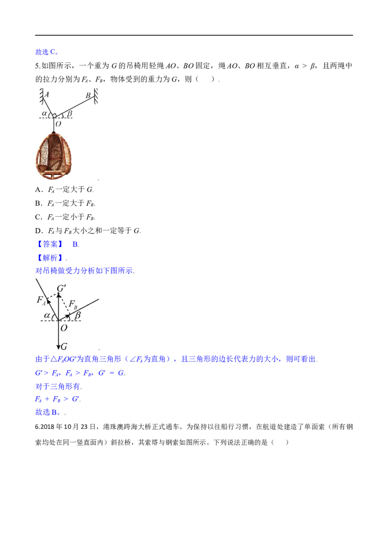 专题02相互作用-2023年高考物理一轮复习小题多维练（全国通用）（解析版）_4.2025物理总复习_赠品通用版（老高考）复习资料_一轮复习