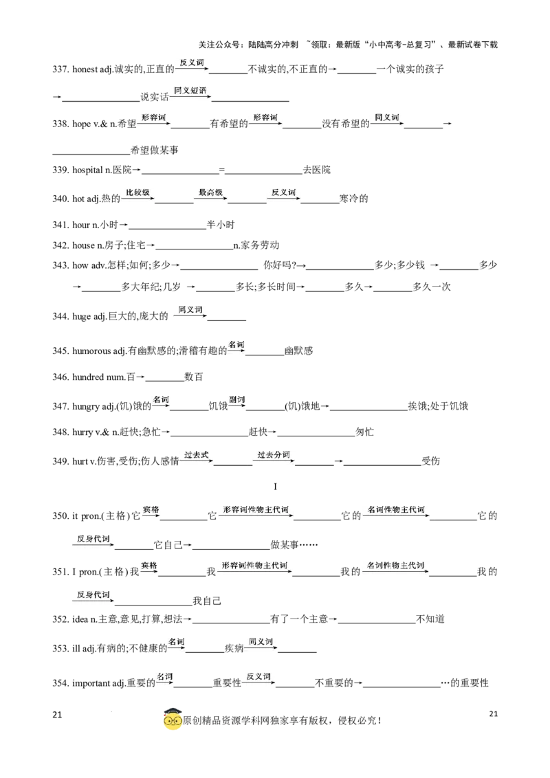 专题6.中考考纲词汇考点突破（800词）（默写版）_02中考总复习（2026版更新中）_03-英语-中考总复习_2024年中考复习资料_一轮复习_备战2024年中考英语一轮复习考点帮（全国通用）_单词表