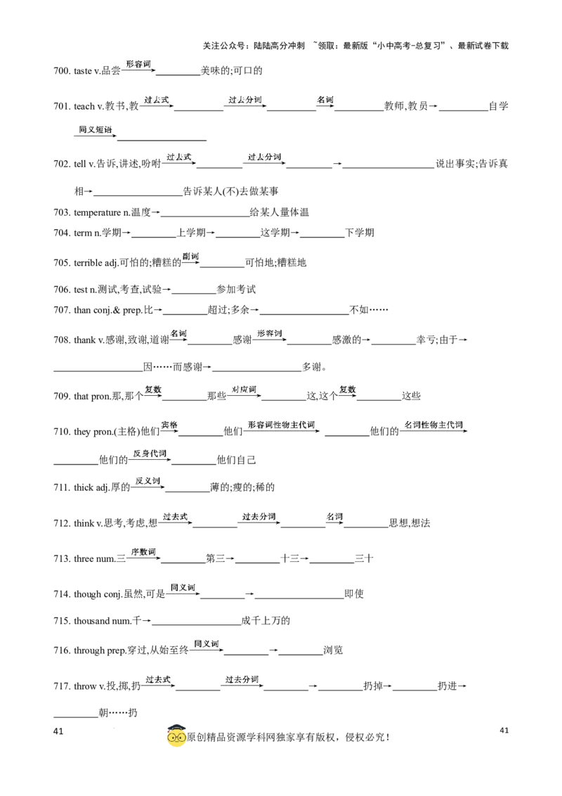 专题6.中考考纲词汇考点突破（800词）（默写版）_02中考总复习（2026版更新中）_03-英语-中考总复习_2024年中考复习资料_一轮复习_备战2024年中考英语一轮复习考点帮（全国通用）_单词表