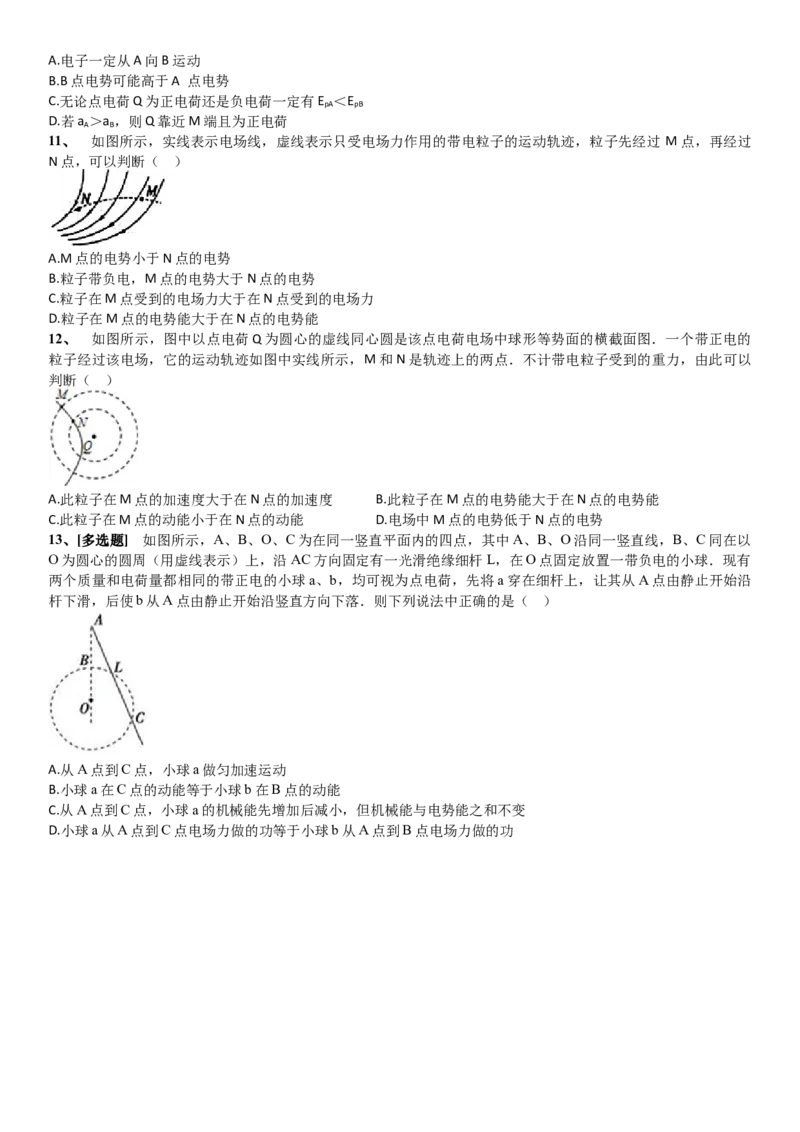2023届新高考物理重点突破：第20讲静电场_4.2025物理总复习_2023年新高复习资料_一轮复习_2023届高考物理一轮专题特训