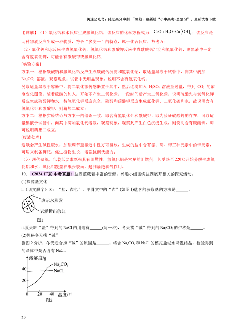 专题四实验探究题（讲练）（解析版）_02中考总复习（2026版更新中）_05-化学-中考总复习_2025年中考复习资料_2025中考二轮课件ppt+讲义+练习化学_讲义+练习