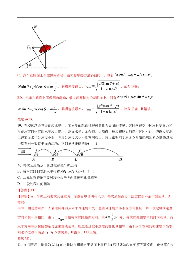 专题03：曲线运动及运动分解（解析版）_4.2025物理总复习_赠品通用版（老高考）复习资料_二轮复习_2023年高考物理毕业班二轮热点题型归纳与变式演练（全国通用）