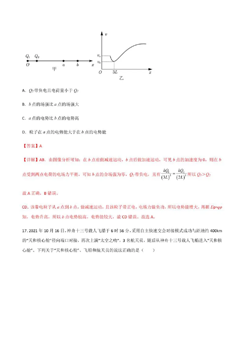 2023年高考物理（全国甲卷）模拟试卷09（PDF版学生版+解析版）_4.2025物理总复习_物理高考模拟题_老高考_2023年_全国甲卷2023年高考物理模拟试卷10套（PDF版学生版+解析版）