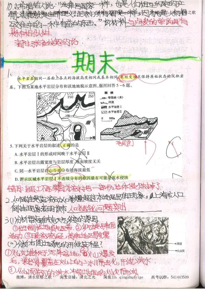 2.衡水中学高考积累与改错_文综（第2本）_208页_高中衡水学霸笔记_高中全部赠品_错题集高中九科_文综积累与改错
