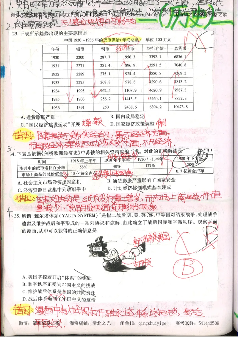 2.衡水中学高考积累与改错_文综（第2本）_208页_高中衡水学霸笔记_高中全部赠品_错题集高中九科_文综积累与改错