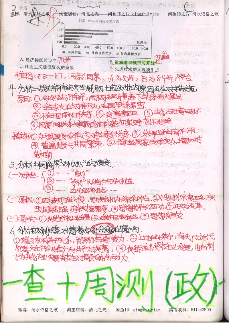 2.衡水中学高考积累与改错_文综（第2本）_208页_高中衡水学霸笔记_高中全部赠品_错题集高中九科_文综积累与改错