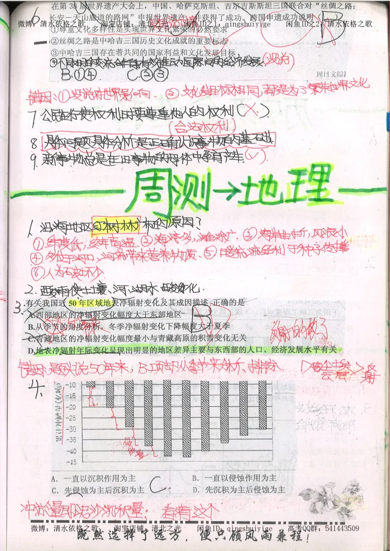 2.衡水中学高考积累与改错_文综（第2本）_208页_高中衡水学霸笔记_高中全部赠品_错题集高中九科_文综积累与改错