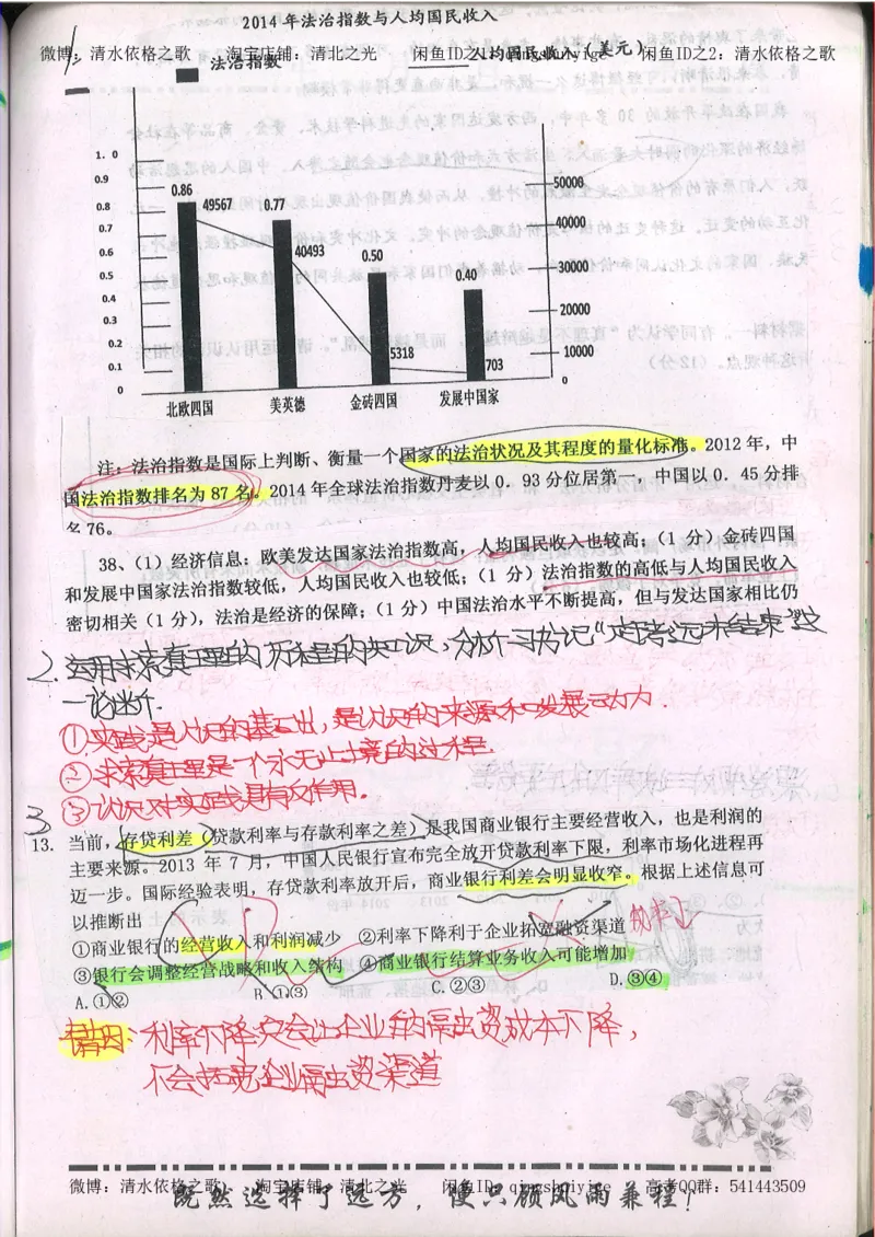 2.衡水中学高考积累与改错_文综（第2本）_208页_高中衡水学霸笔记_高中全部赠品_错题集高中九科_文综积累与改错