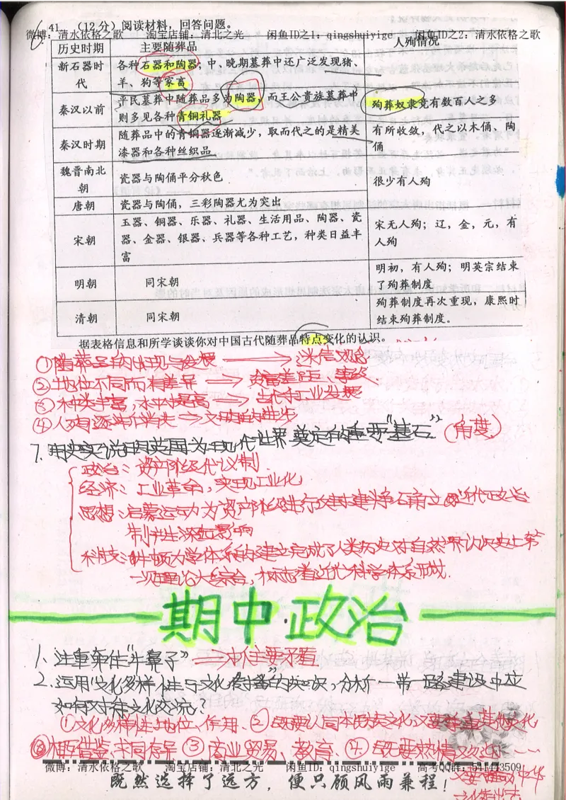 2.衡水中学高考积累与改错_文综（第2本）_208页_高中衡水学霸笔记_高中全部赠品_错题集高中九科_文综积累与改错