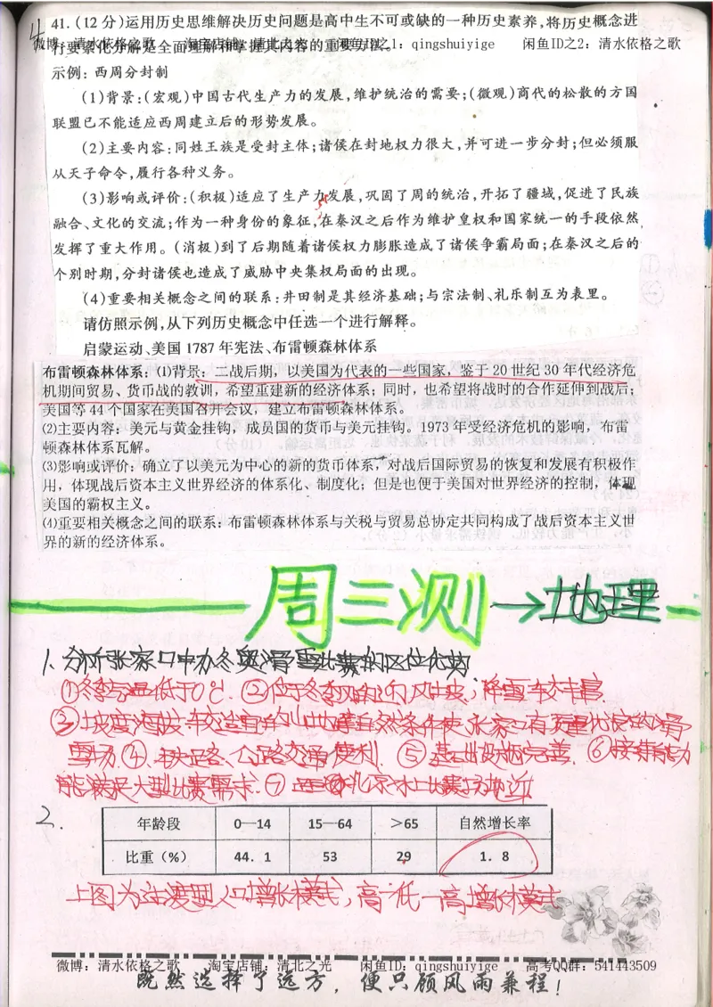 2.衡水中学高考积累与改错_文综（第2本）_208页_高中衡水学霸笔记_高中全部赠品_错题集高中九科_文综积累与改错