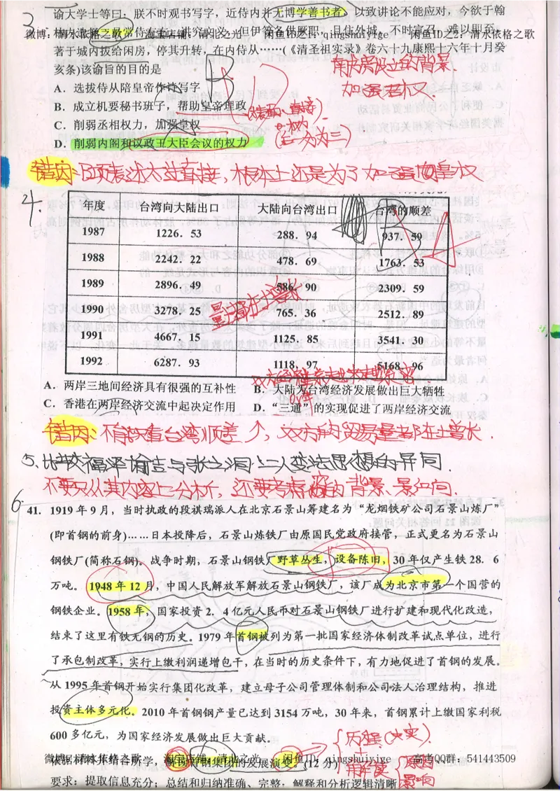 2.衡水中学高考积累与改错_文综（第2本）_208页_高中衡水学霸笔记_高中全部赠品_错题集高中九科_文综积累与改错