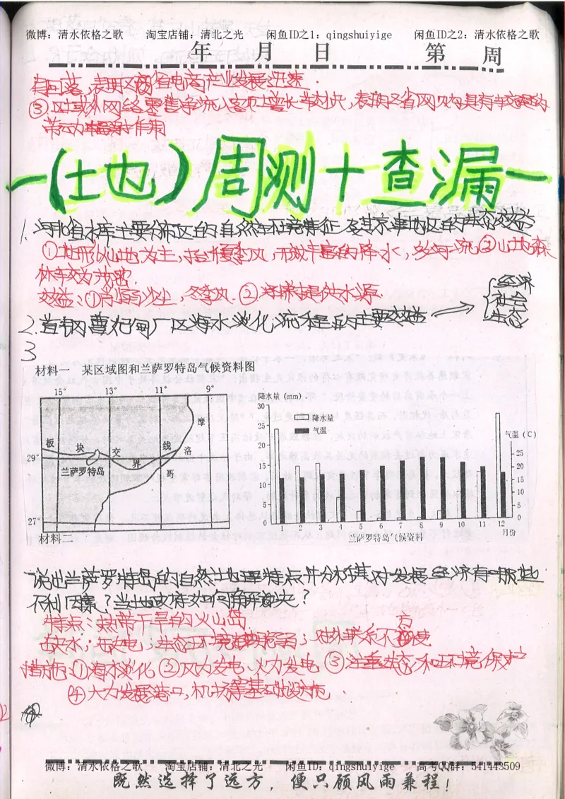 2.衡水中学高考积累与改错_文综（第2本）_208页_高中衡水学霸笔记_高中全部赠品_错题集高中九科_文综积累与改错