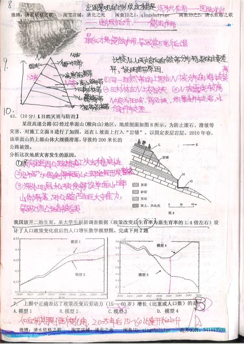 2.衡水中学高考积累与改错_文综（第2本）_208页_高中衡水学霸笔记_高中全部赠品_错题集高中九科_文综积累与改错