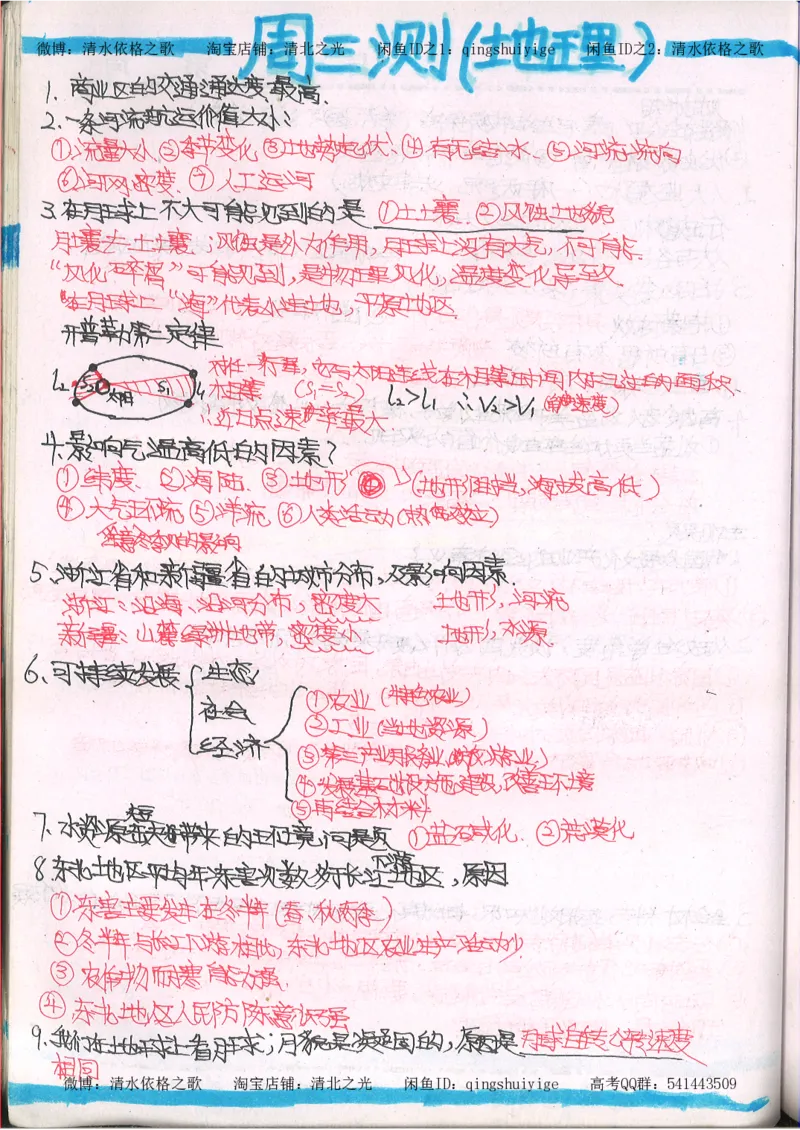 2.衡水中学高考积累与改错_文综（第2本）_208页_高中衡水学霸笔记_高中全部赠品_错题集高中九科_文综积累与改错