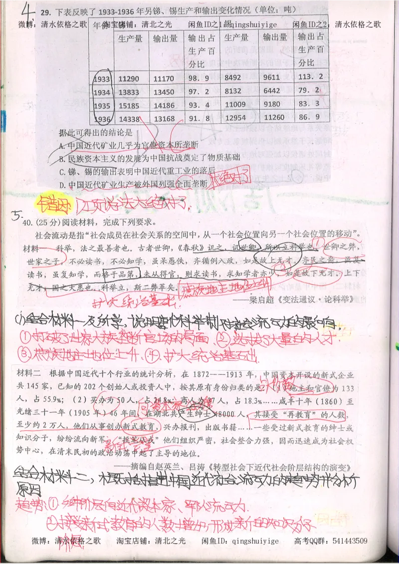 2.衡水中学高考积累与改错_文综（第2本）_208页_高中衡水学霸笔记_高中全部赠品_错题集高中九科_文综积累与改错