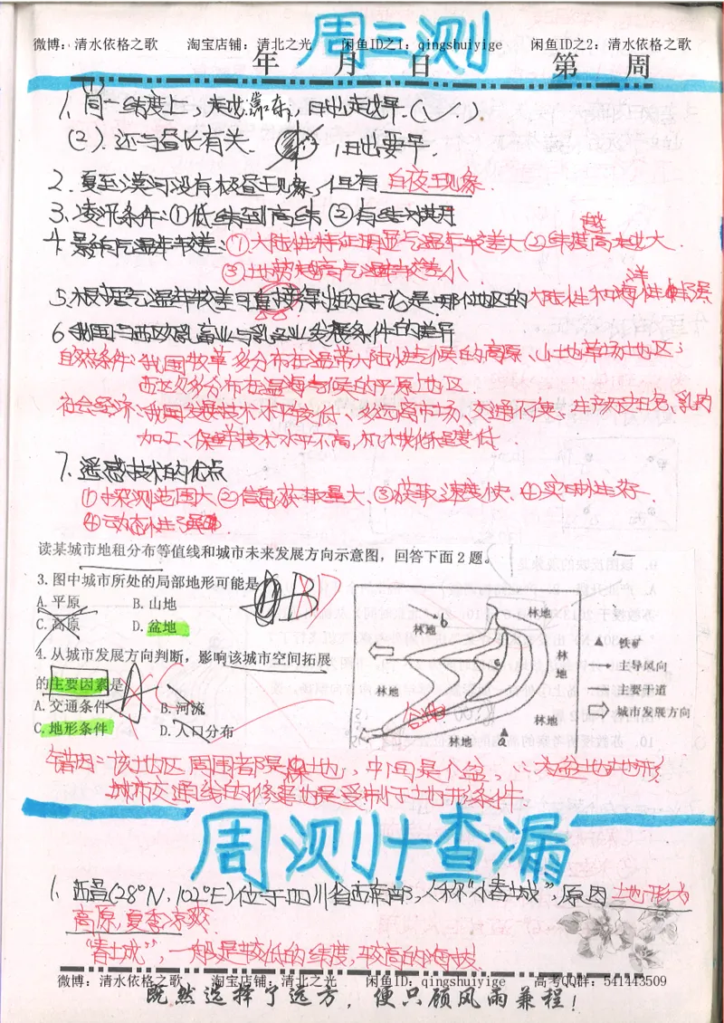 2.衡水中学高考积累与改错_文综（第2本）_208页_高中衡水学霸笔记_高中全部赠品_错题集高中九科_文综积累与改错