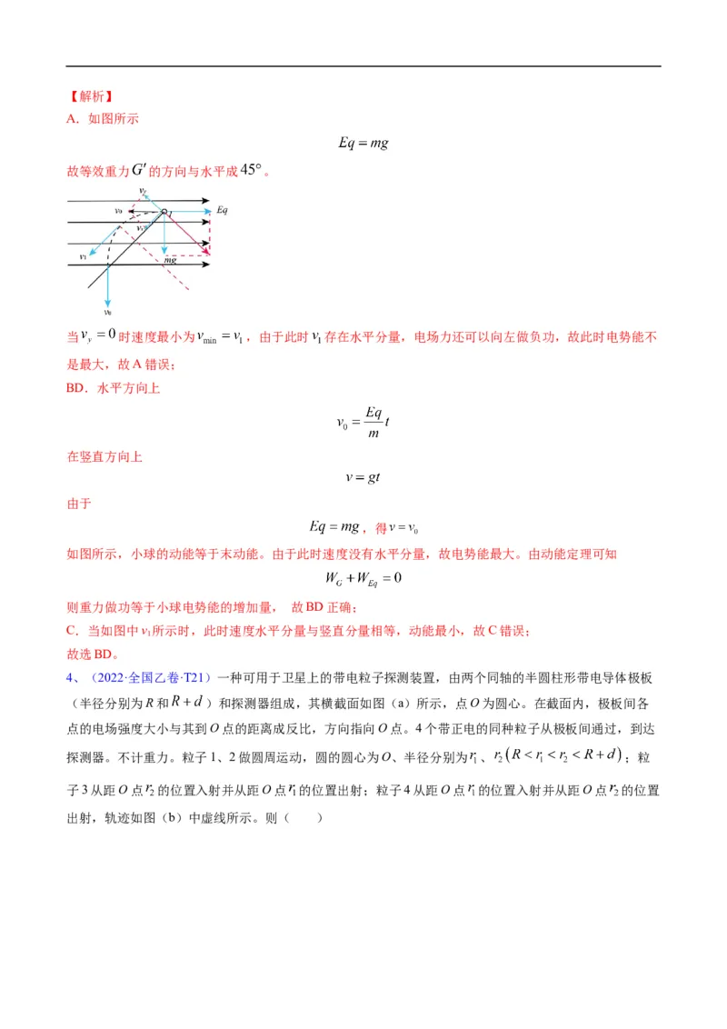 专题09：电场性质、带电粒子在电场中的运动（解析版）_4.2025物理总复习_赠品通用版（老高考）复习资料_二轮复习_2023年高考物理毕业班二轮热点题型归纳与变式演练（全国通用）