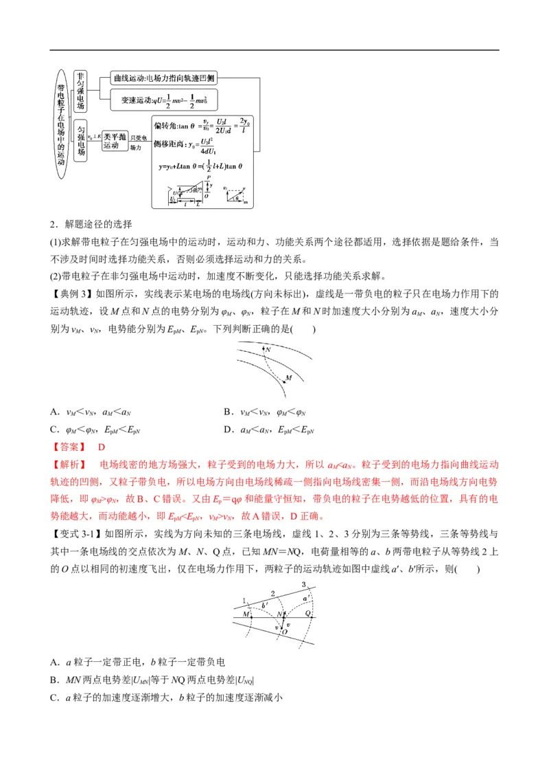 专题09：电场性质、带电粒子在电场中的运动（解析版）_4.2025物理总复习_赠品通用版（老高考）复习资料_二轮复习_2023年高考物理毕业班二轮热点题型归纳与变式演练（全国通用）