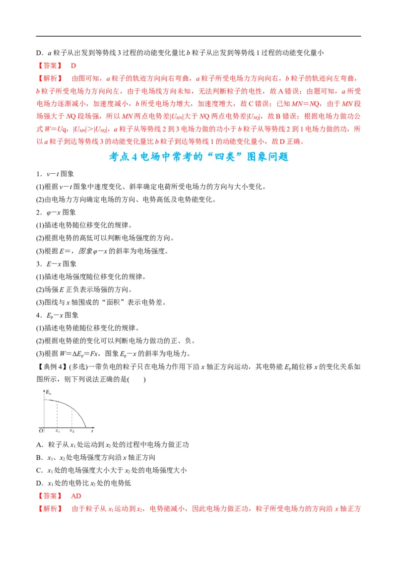 专题09：电场性质、带电粒子在电场中的运动（解析版）_4.2025物理总复习_赠品通用版（老高考）复习资料_二轮复习_2023年高考物理毕业班二轮热点题型归纳与变式演练（全国通用）