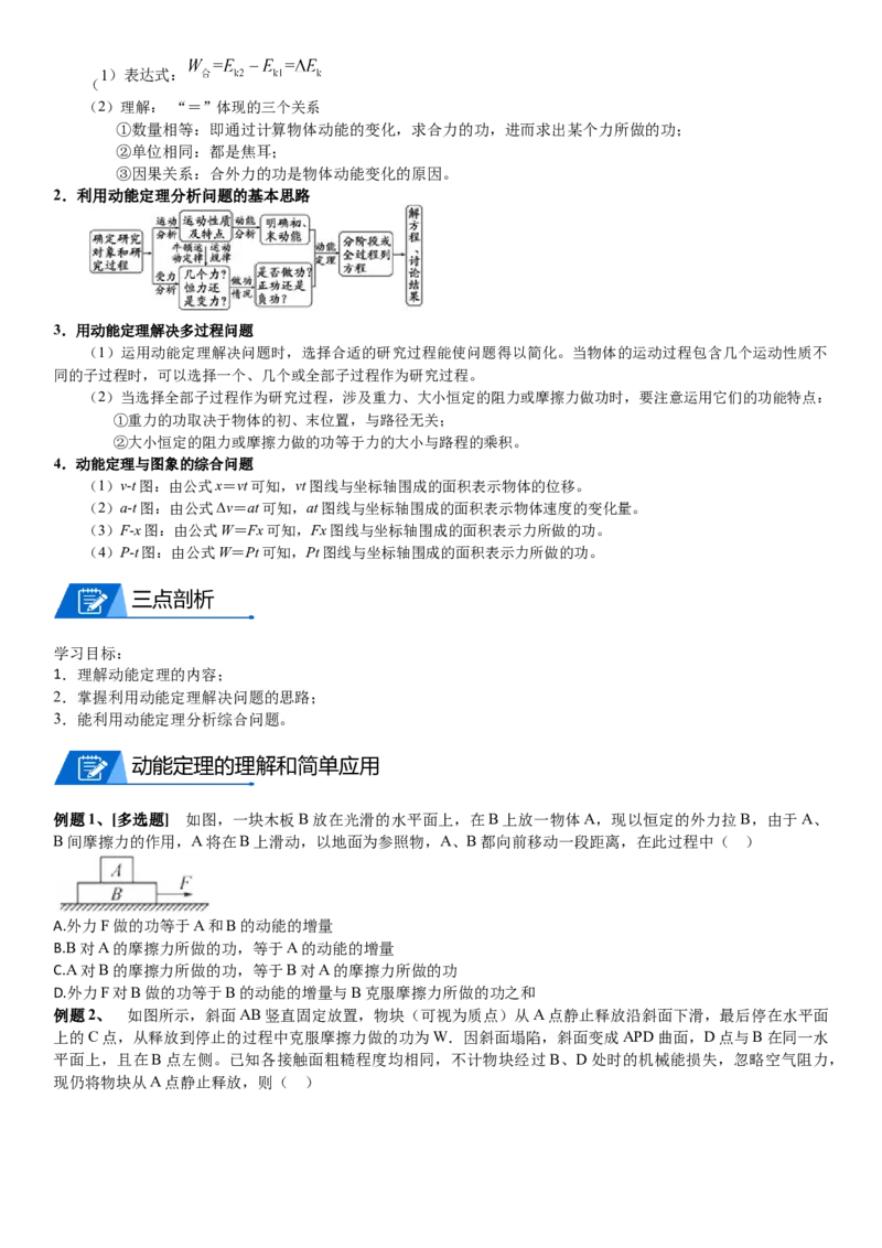 2023届新高考物理重点突破：第11讲动能定理_4.2025物理总复习_2023年新高复习资料_一轮复习_2023届高考物理一轮专题特训
