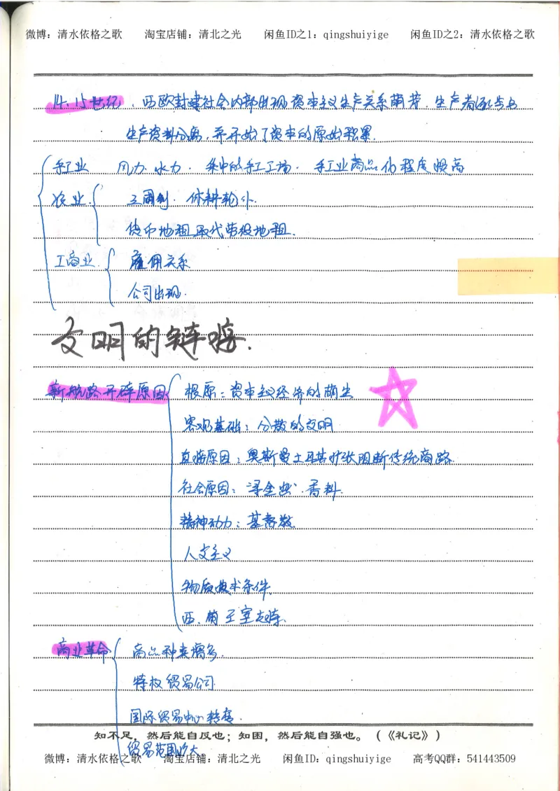 2.衡水中学高考积累与改错_高一历史（第2本）_94页_高中衡水学霸笔记_高中全部赠品_错题集高中九科_历史积累与改错