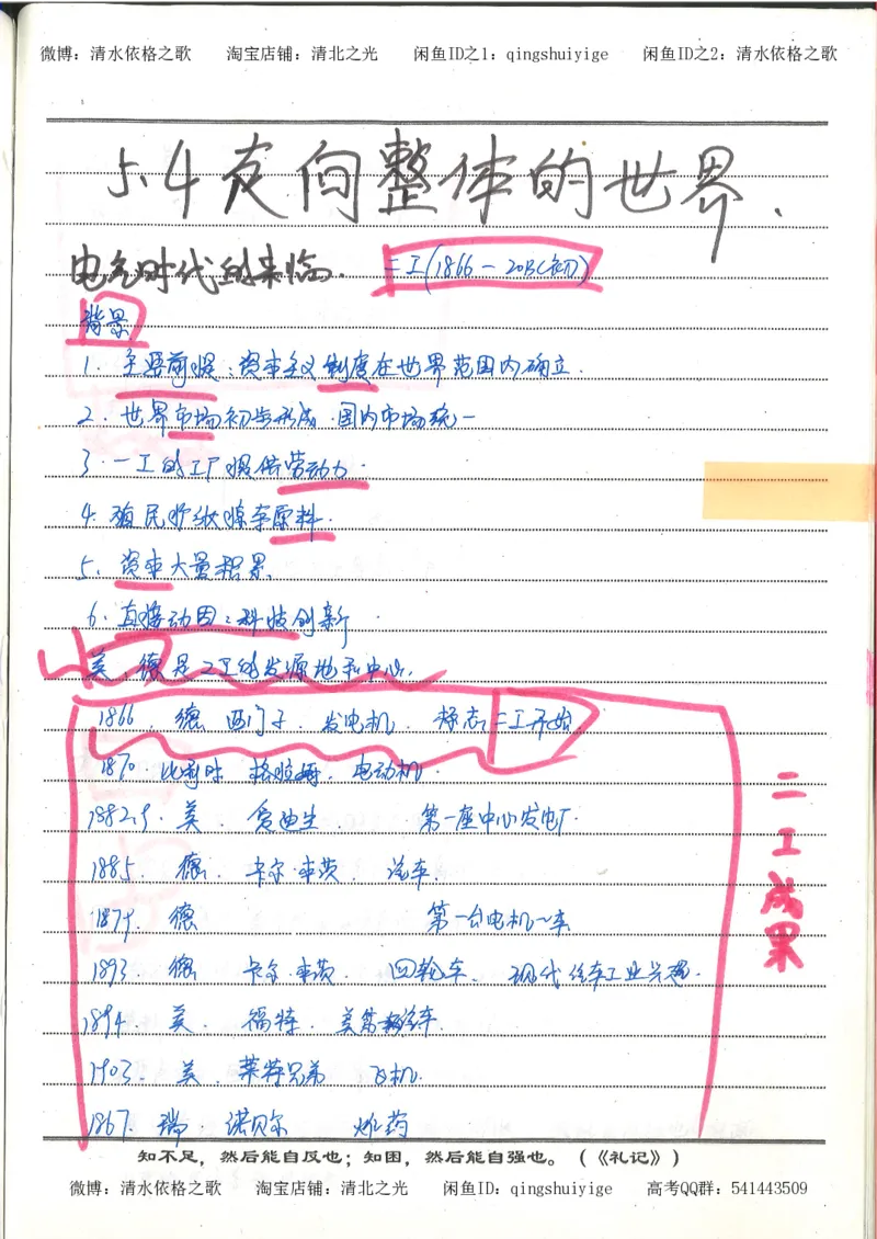 2.衡水中学高考积累与改错_高一历史（第2本）_94页_高中衡水学霸笔记_高中全部赠品_错题集高中九科_历史积累与改错